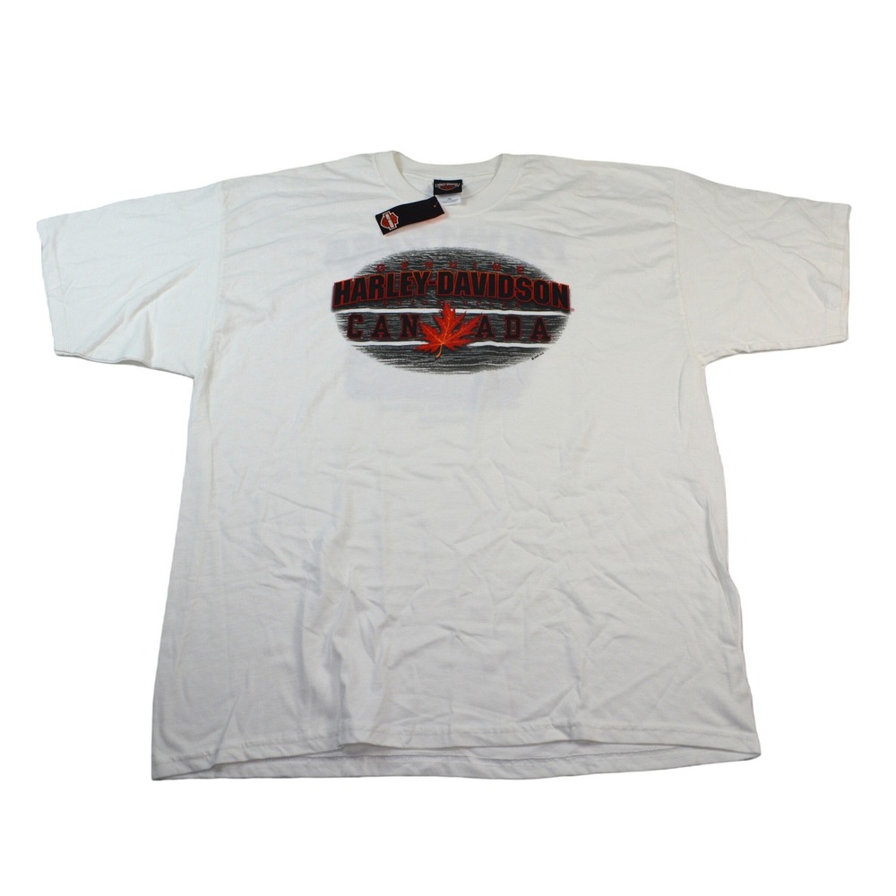 Harley Davidson Canada Privateers Halifax Nova Scotia T-Shirt White 2XL NWT 2007